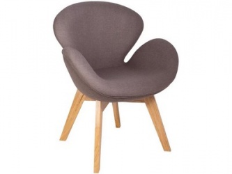 Кресло «Swan Wood legs (Arne Jacobsen) A062 кашемир»